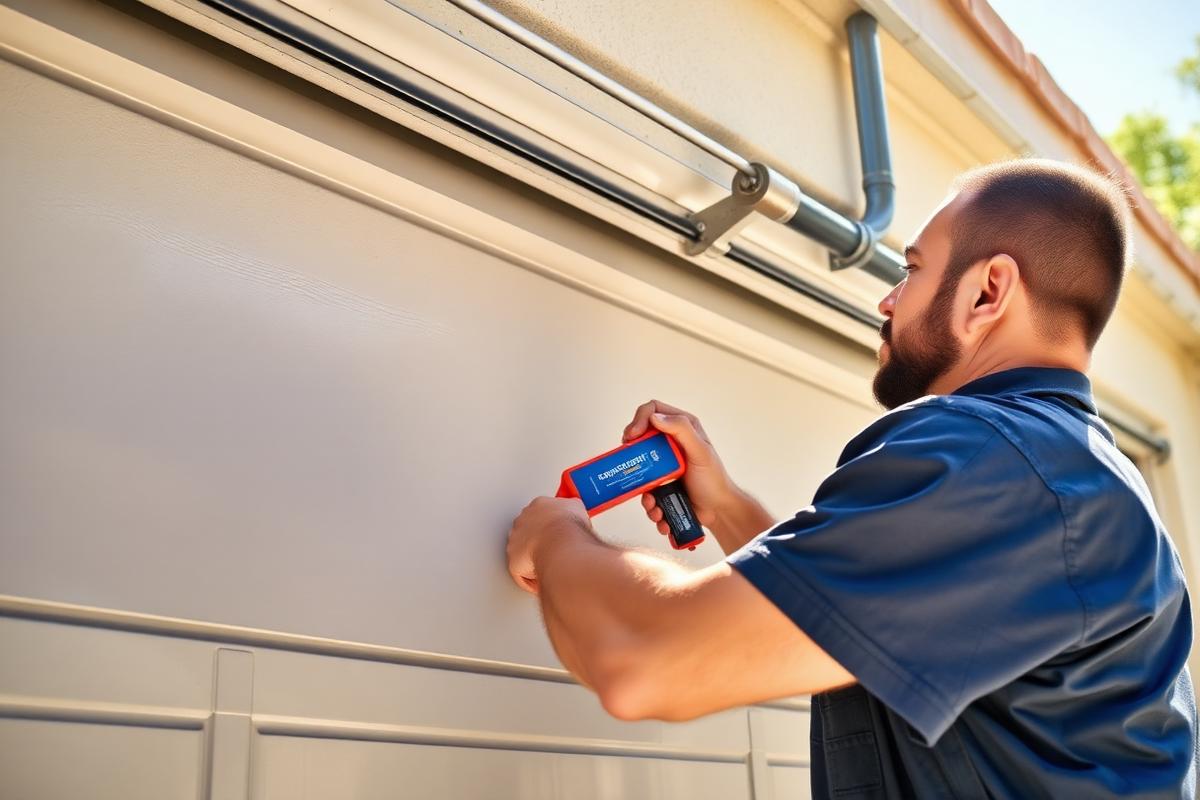 Garage door maintenance inspection during summer season in North Carolina