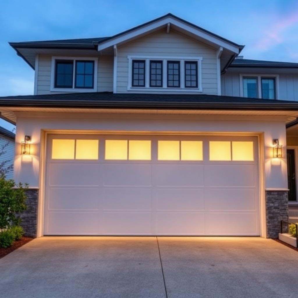 Premium insulated aluminum garage door installation in Pink Hill NC